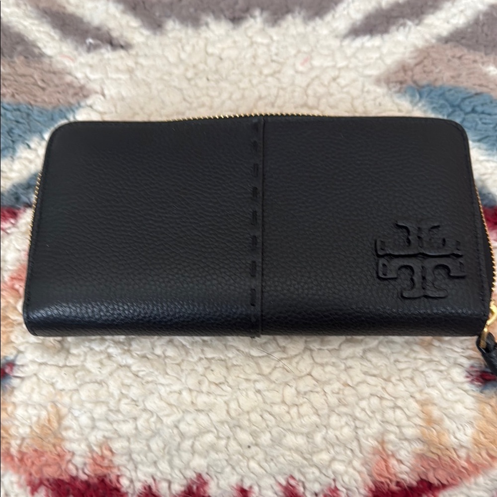 Tory Burch Black Leather Wallet
